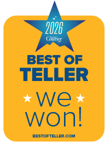 2026 Best of Teller. We won award logo.